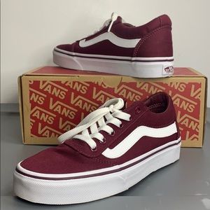 Old skool burgandy vans